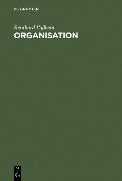 Cover image for Organisation, isbn: 9783486214321