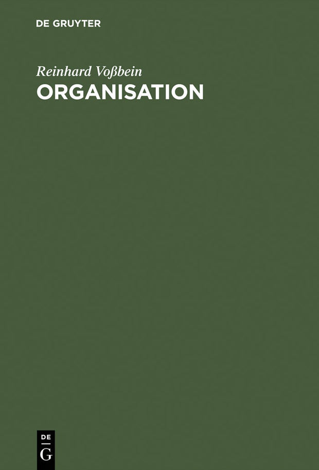 Cover image for Organisation, isbn: 9783486214321