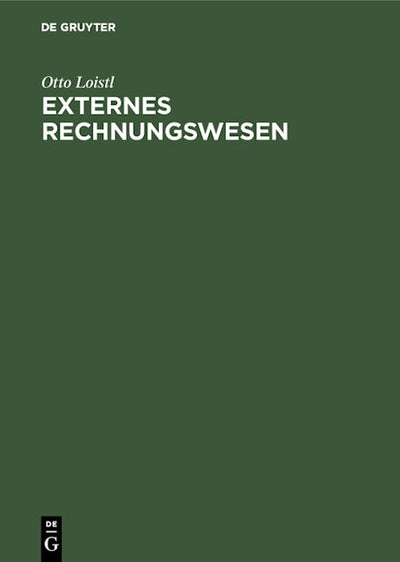 Externes Rechnungswesen
