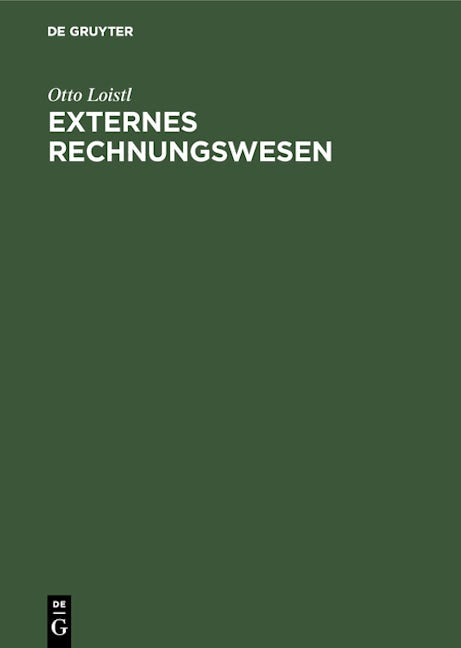 Externes Rechnungswesen