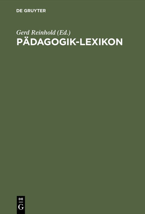 Cover image for Pädagogik-Lexikon, isbn: 9783486227000