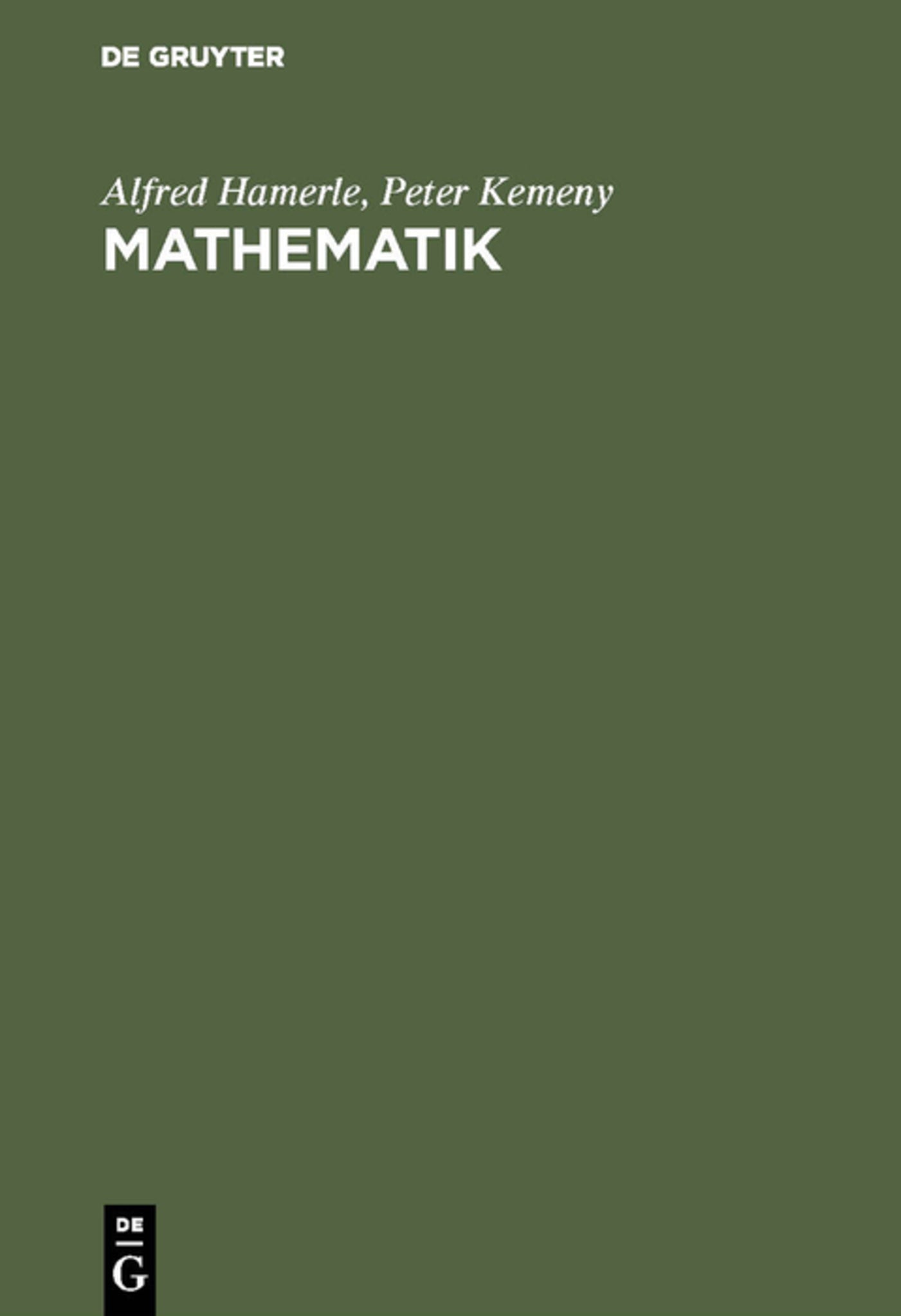 Cover image for Mathematik ISBN 9783486227123