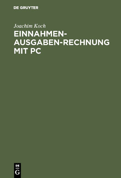 Einnahmen-Ausgaben-Rechnung mit PC
