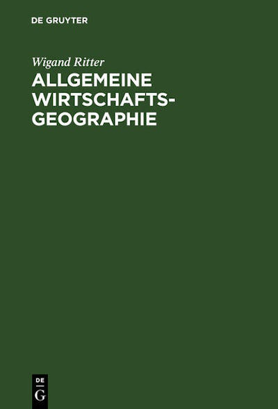 Allgemeine Wirtschaftsgeographie