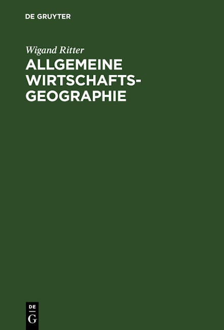 Allgemeine Wirtschaftsgeographie
