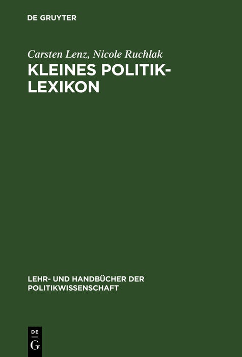 Cover image for Kleines Politik-Lexikon, isbn: 9783486251104