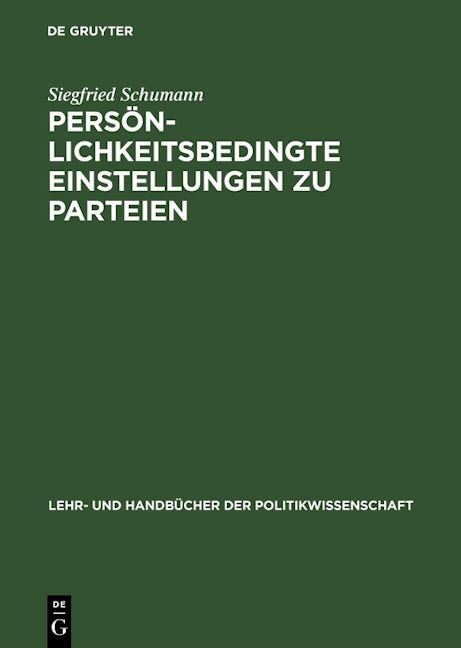 Persönlichkeitsbedingte Einstellungen zu Parteien