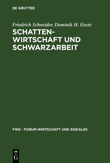 Schattenwirtschaft und Schwarzarbeit