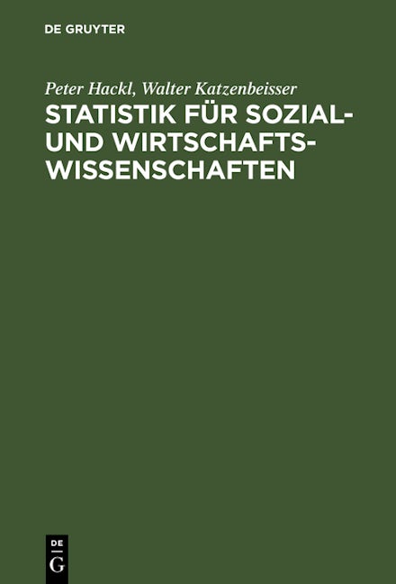 Statistik für Sozial- und Wirtschaftswissenschaften