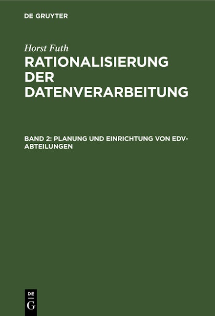 Planung und Einrichtung von EDV-Abteilungen