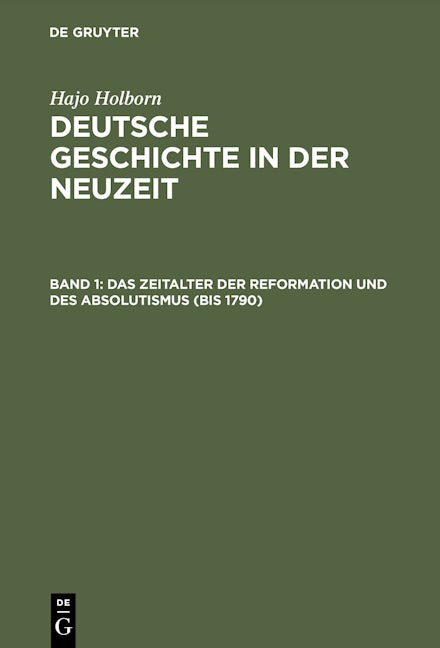 Das Zeitalter der Reformation und des Absolutismus