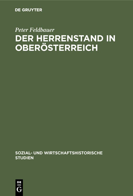 Book cover image for Der Herrenstand in Oberösterreich ISBN: 9783486436518