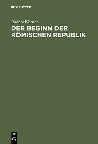 Der Beginn der Römischen Republik