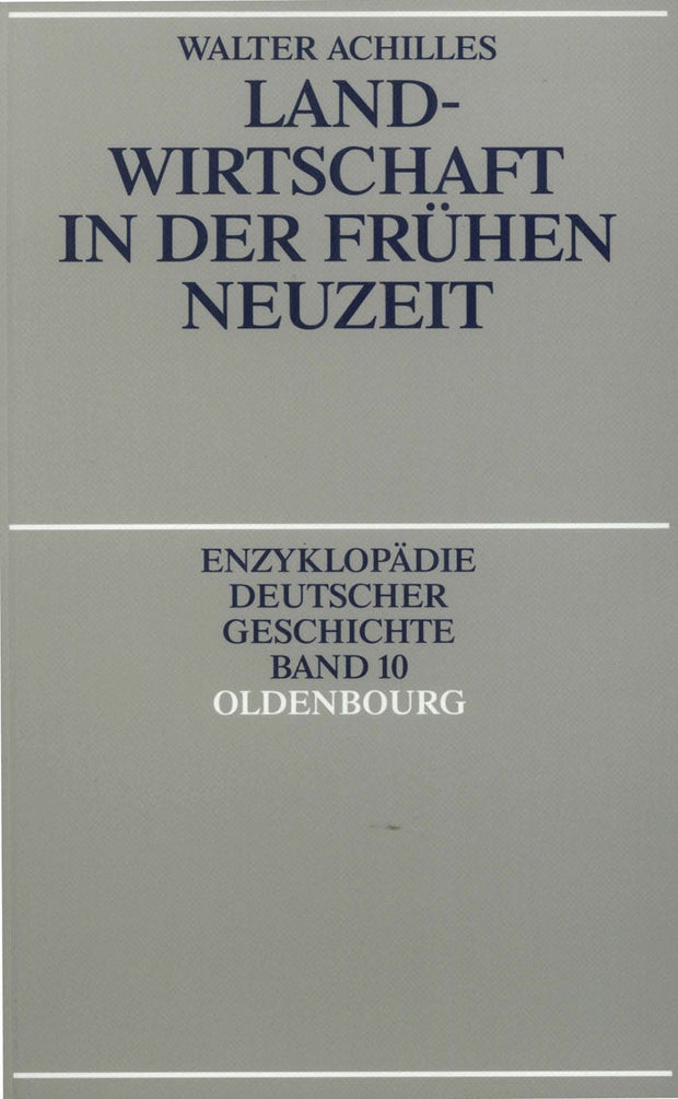 Cover image for Landwirtschaft in der Frühen Neuzeit, isbn: 9783486557398