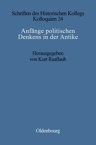 Anfänge politischen Denkens in der Antike