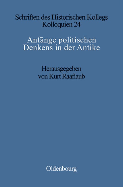 Anfänge politischen Denkens in der Antike