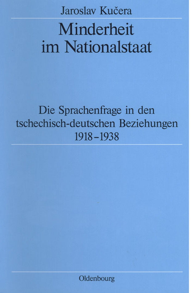 Cover image for Minderheit im Nationalstaat, isbn: 9783486563818