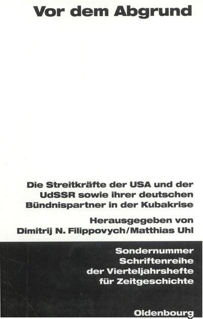 Cover image for Vor dem Abgrund, isbn: 9783486576047