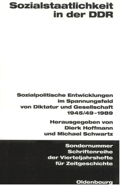 Cover image for Sozialstaatlichkeit in der DDR, isbn: 9783486578041