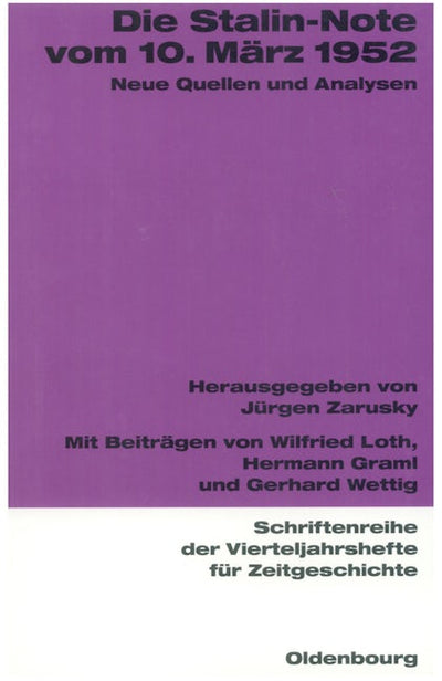 Die Stalin-Note vom 10. März 1952