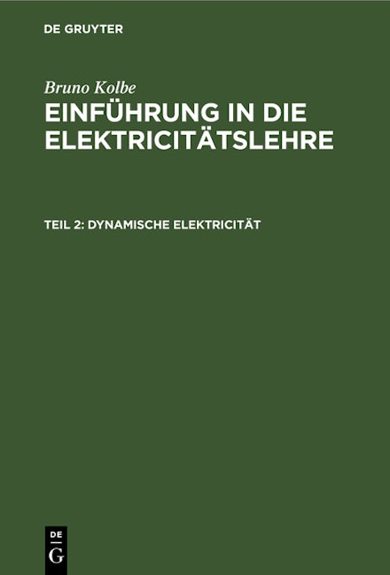 Dynamische Elektricität