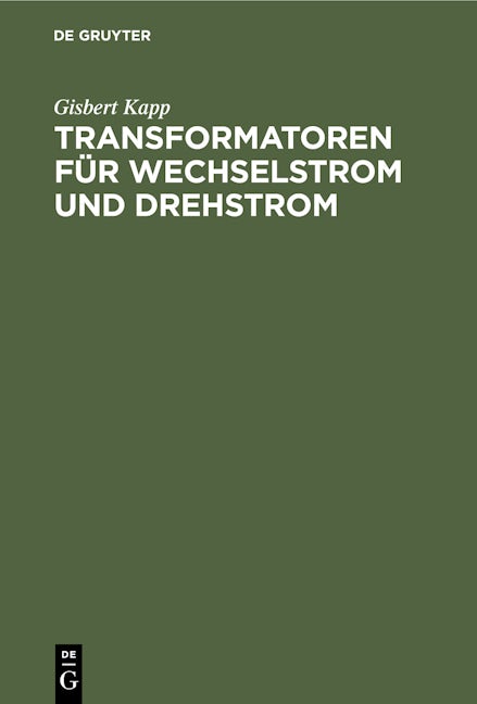 Transformatoren für Wechselstrom und Drehstrom