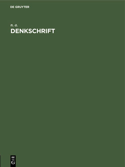 Denkschrift