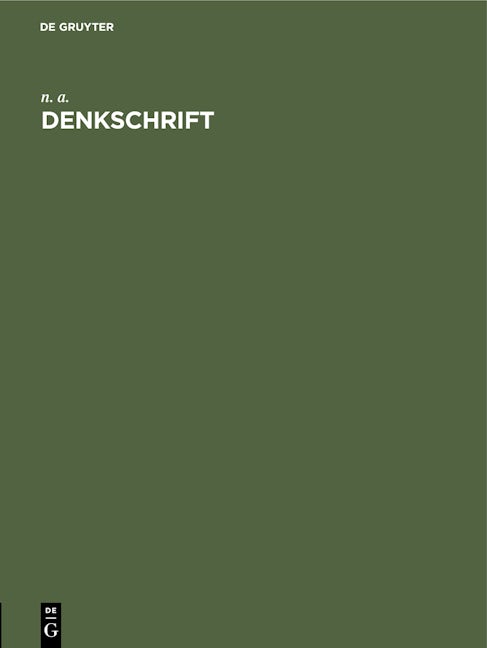 Denkschrift