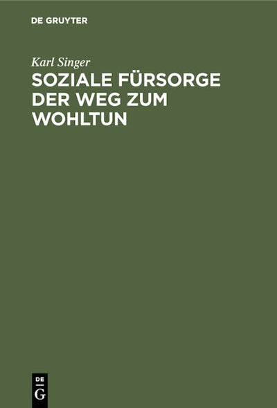 Soziale Fürsorge der Weg zum Wohltun
