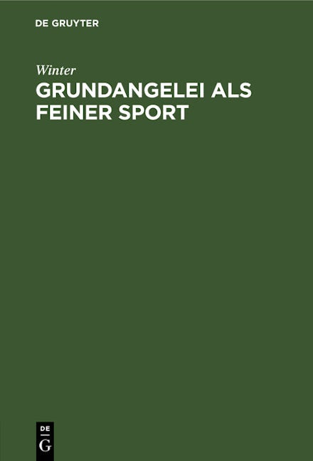 Grundangelei als feiner Sport