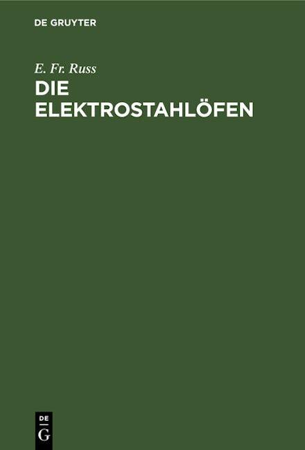 Die Elektrostahlöfen