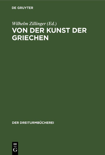 Von der Kunst der Griechen