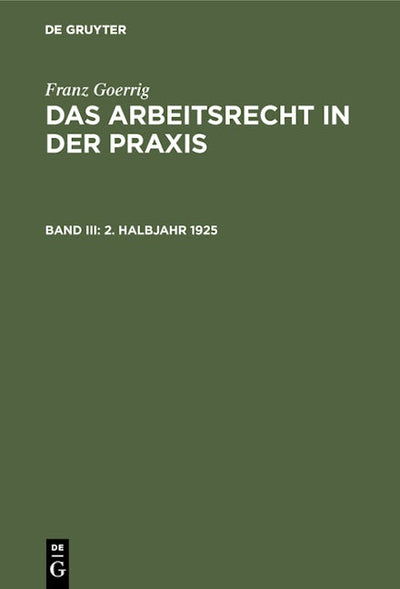 2. Halbjahr 1925