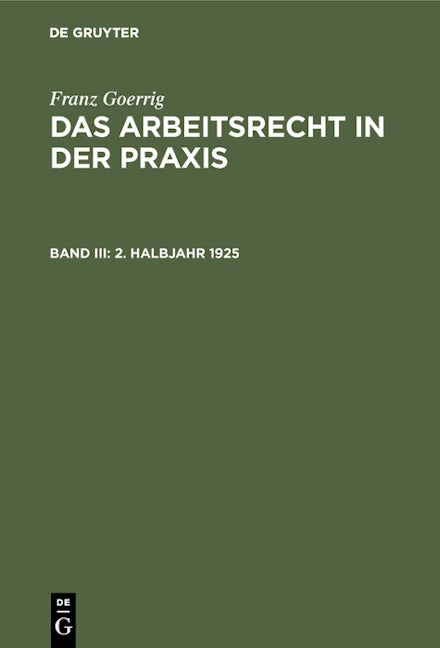 2. Halbjahr 1925