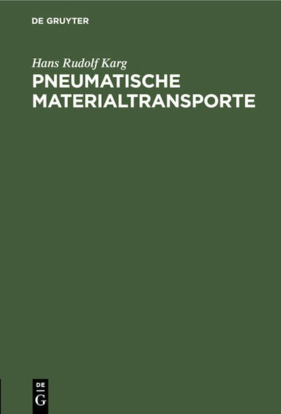 Pneumatische Materialtransporte
