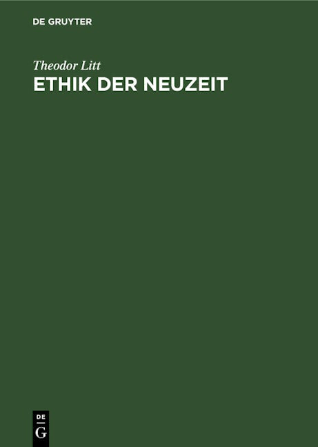Ethik der Neuzeit