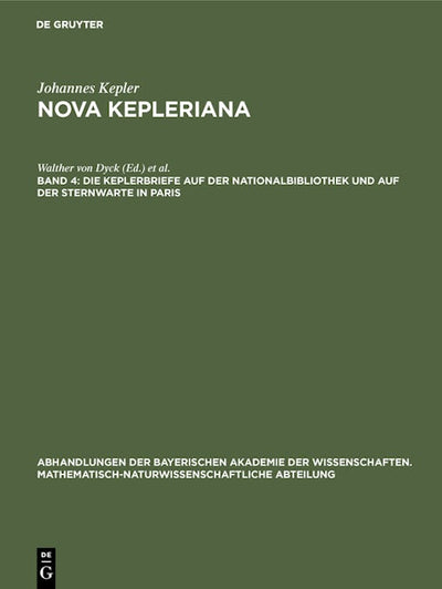Die Keplerbriefe auf der Nationalbibliothek und auf der Sternwarte in Paris