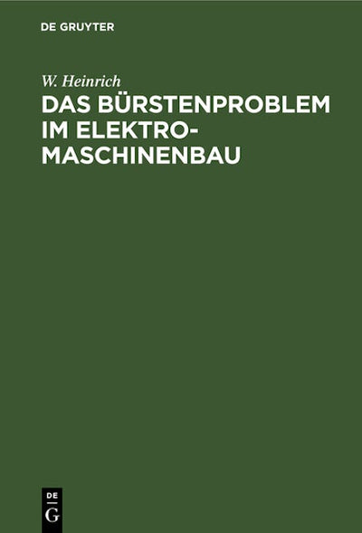 Das Bürstenproblem im Elektromaschinenbau