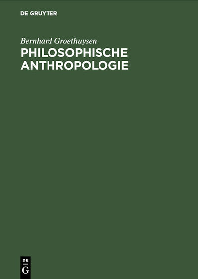 Philosophische Anthropologie