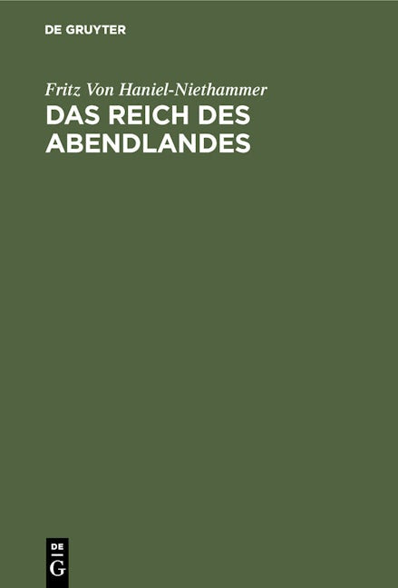 Das Reich des Abendlandes