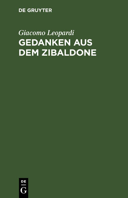 Gedanken aus dem Zibaldone