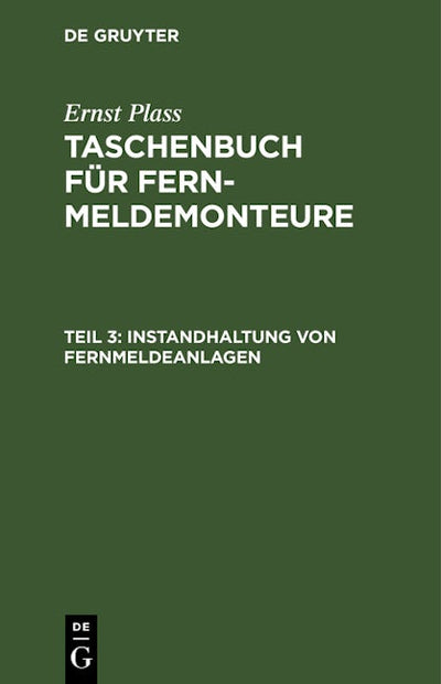 Instandhaltung von Fernmeldeanlagen