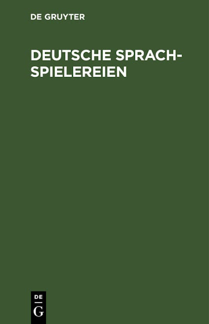 Deutsche Sprachspielereien