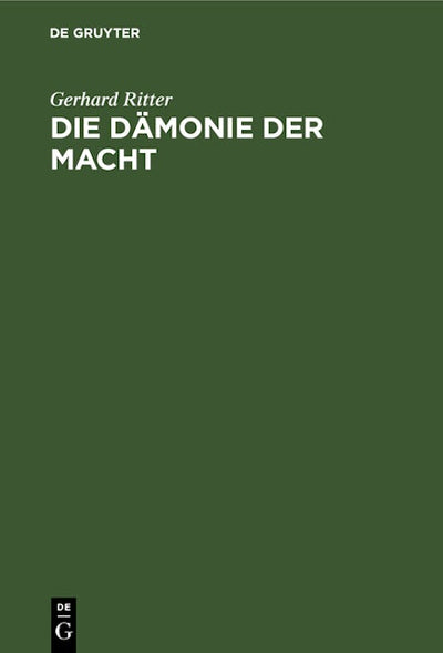 Die Dämonie der Macht