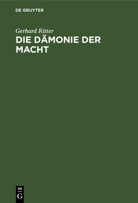 Die Dämonie der Macht
