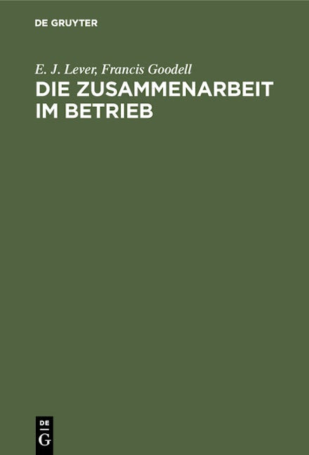 Die Zusammenarbeit im Betrieb