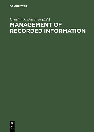 Management of Recorded Information