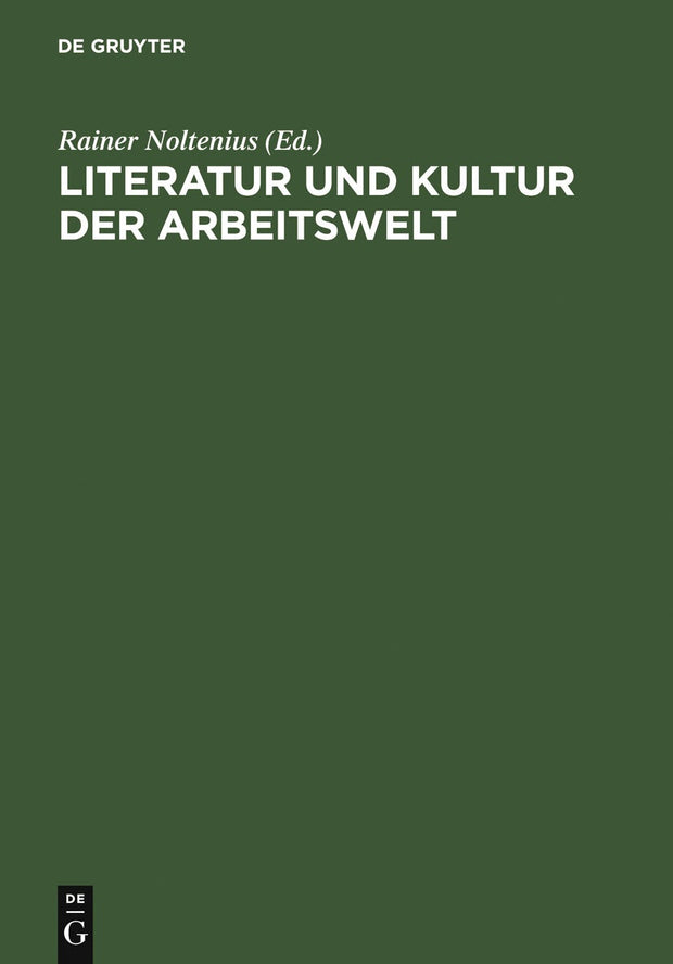 Cover image for Literatur und Kultur der Arbeitswelt, isbn: 9783598111990