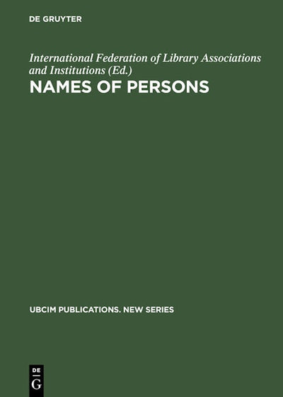 Names of Persons