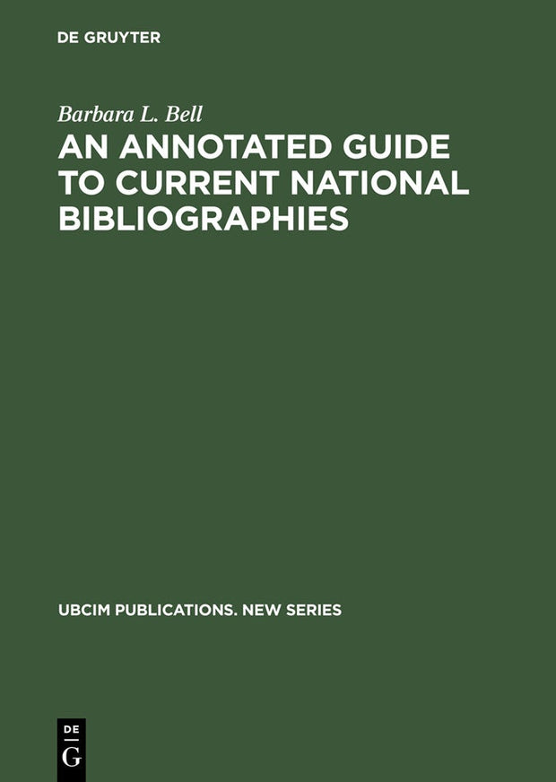 Cover image for An Annotated Guide to Current National Bibliographies, isbn: 9783598113765